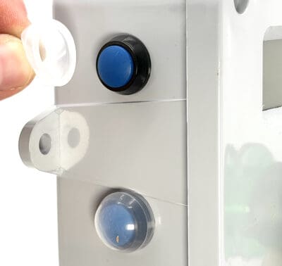 Silicone seals for push buttons